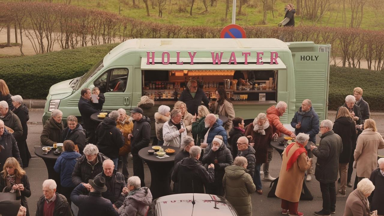 The Holy Blessed pakket: Holy-Water Drinks Truck met prosecco, wijnen, bier en frisdranken voor 100 personen”